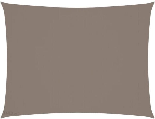 Vidaxl Prostokątny Żagiel Ogrodowy Tkanina Oxford 6X8m Taupe