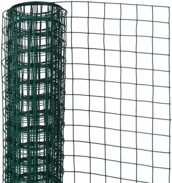 VIDAXL SIATKA Z DRUTU KWADRATOWA 0.5X2.5 M POWLEKANA STAL 419776
