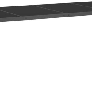 Vidaxl Stół Jadalniany Do Ogrodu Antracyt 220X90X75 cm Stal I Szkło