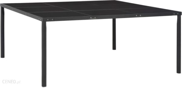 Vidaxl Stół Ogrodowy Czarny 170X170X74
