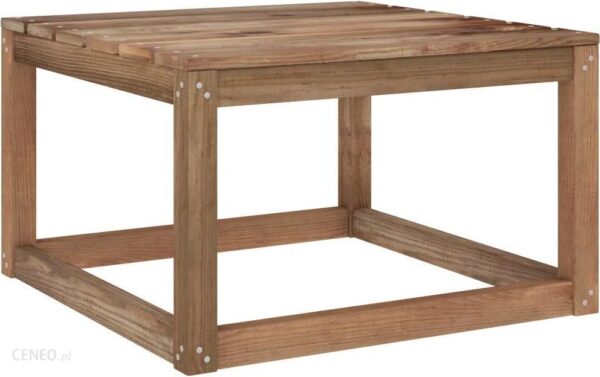 Vidaxl Stolik Ogrodowy Z Palet Brąz 60X60X36
